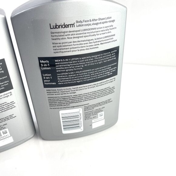 Lubriderm Men's 3-in-1 Body, Face & Post-Shave Lotion Light Fragrance 16oz - Picture 4 of 4